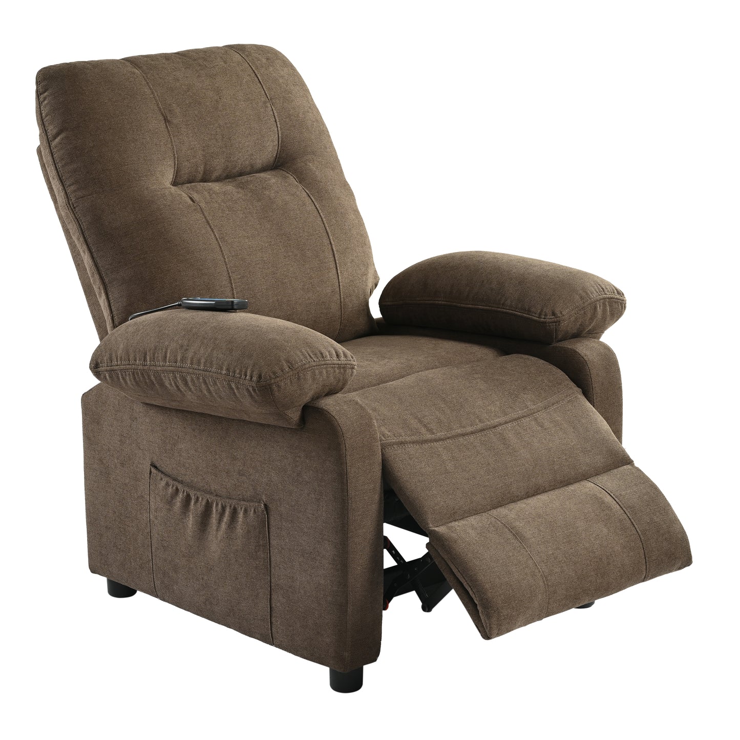 Aston Recliner Chair with Message and Heater - Brown