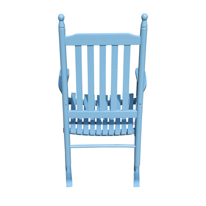 Lupe II Wooden Porch Rocker Chair - Blue