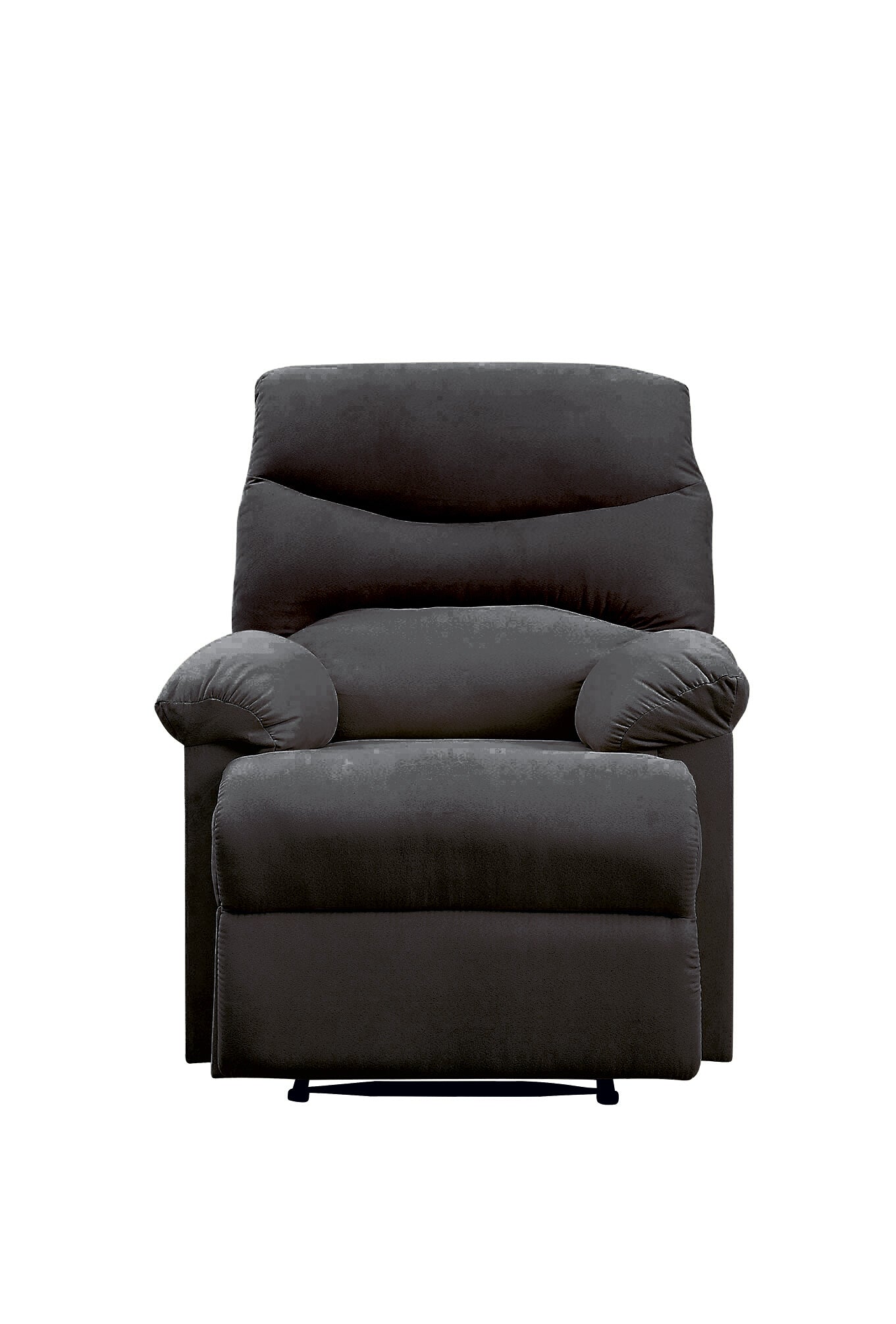 Luciana Recliner with Pillow Top Arm - Black