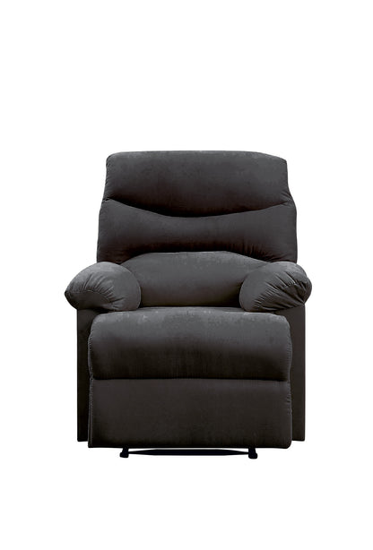 Luciana Recliner with Pillow Top Arm - Black