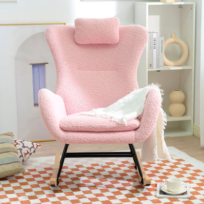 Anton Rocking Chair - Pink