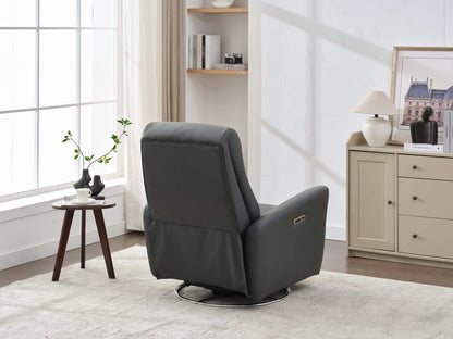 Mosley Swivel Glider Recliner Chair - Dark Gray