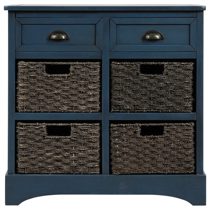 Trex Rustic Storage Cabinet - Antique Navy