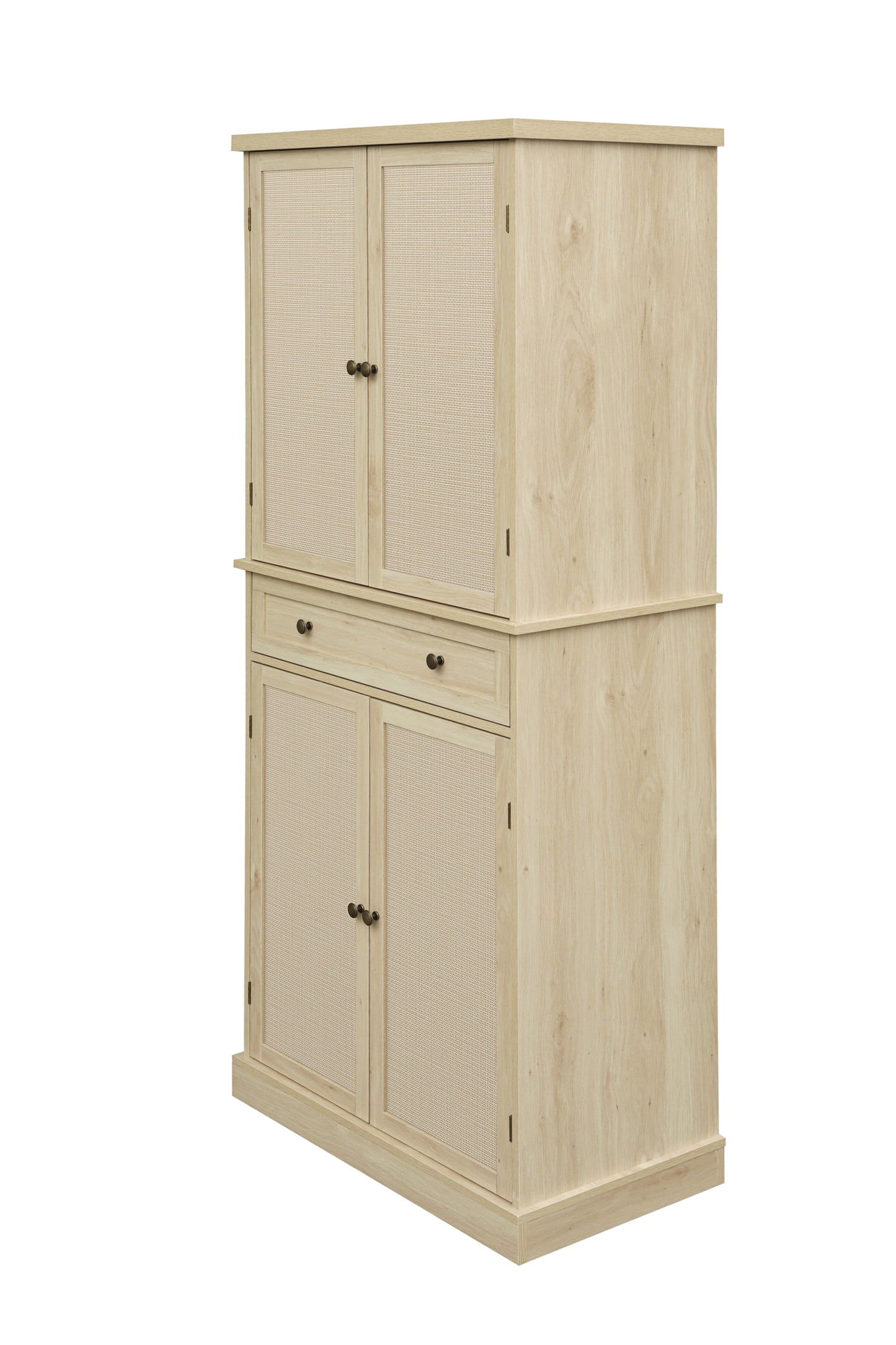 Robu 4 Door Cabinet with 1 Drawer - Natural