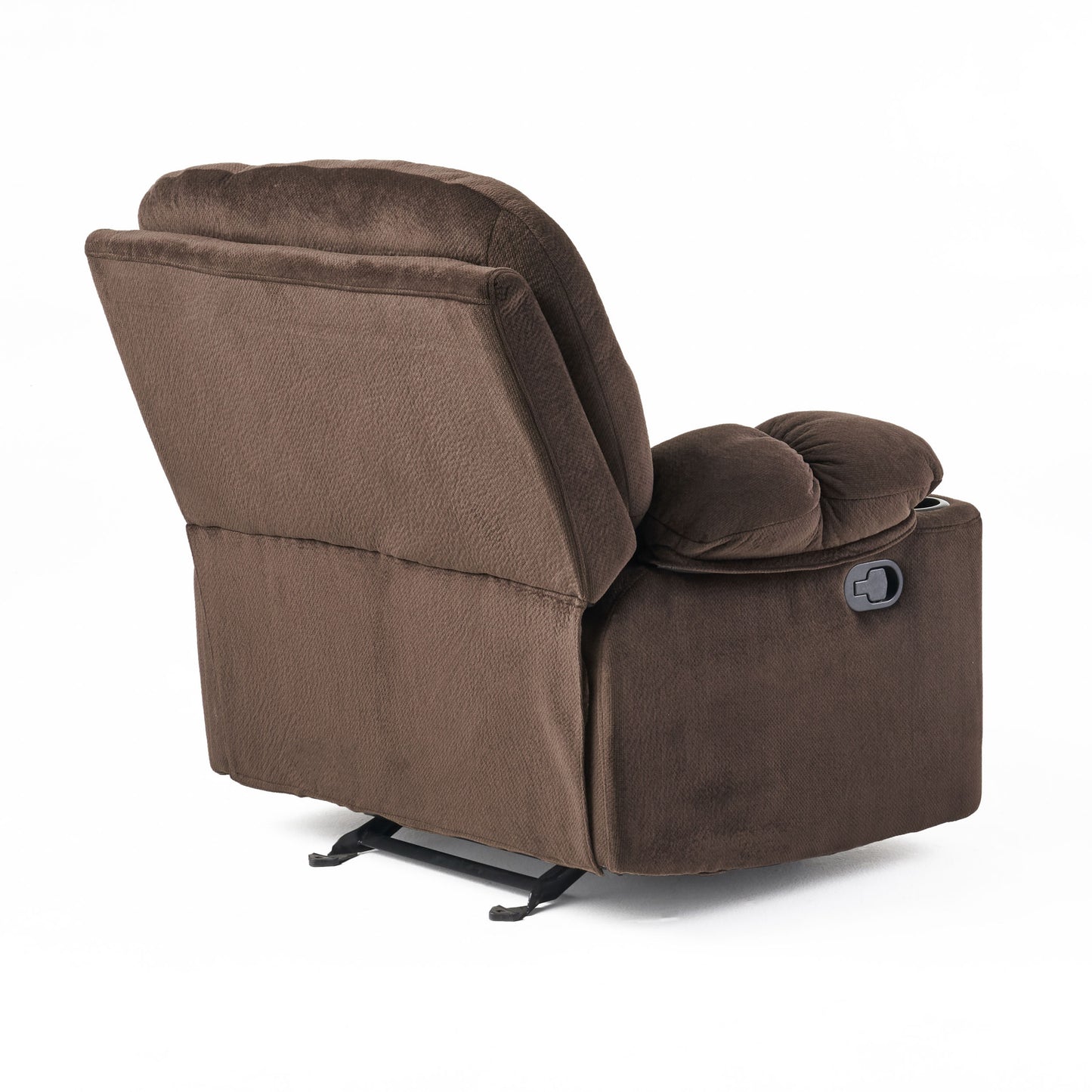 Luxurious Manual Recliner Chair - Chocolate