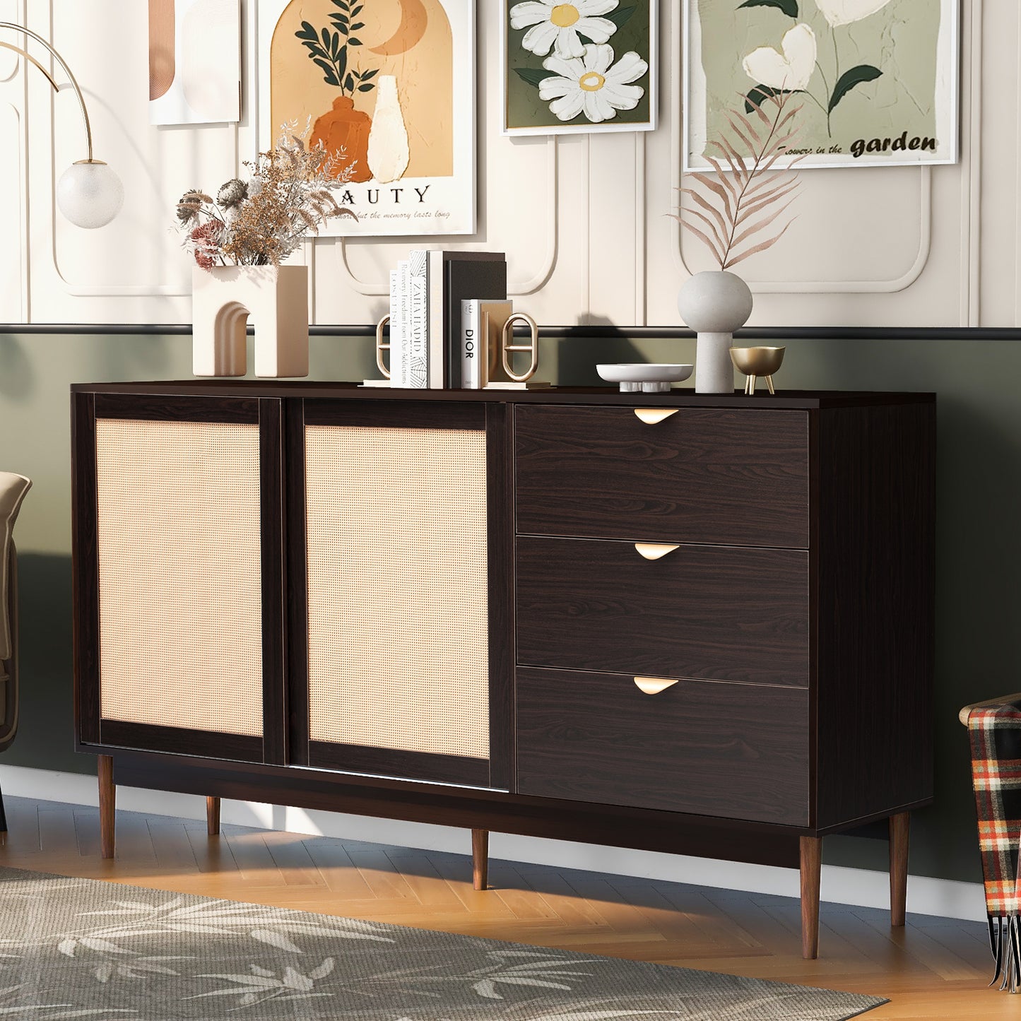 Domie Two-door Storage Cabinet - Brown