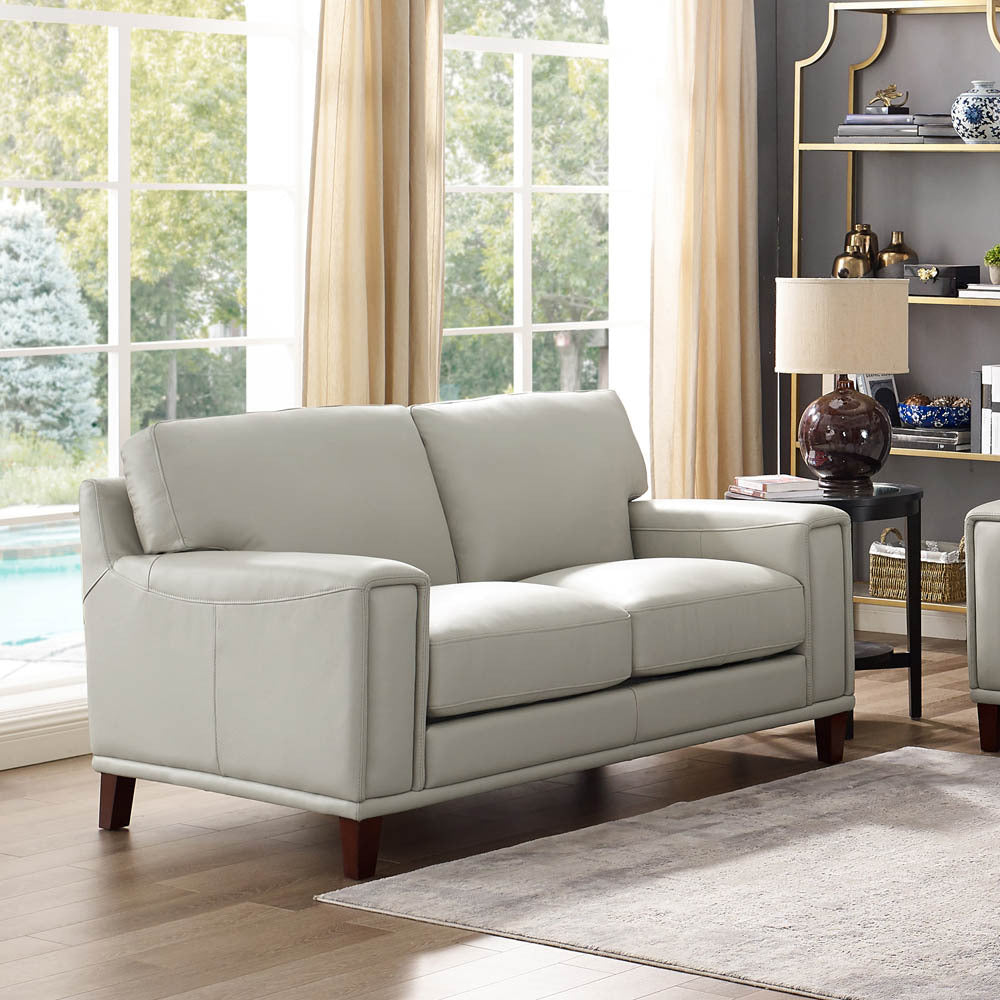 Jensen Leather Loveseat