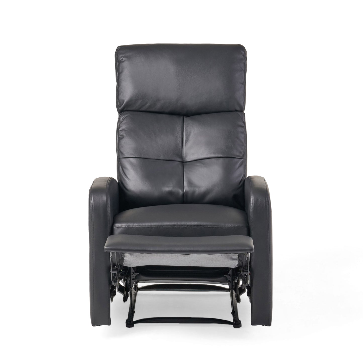 Henson Faux Leather Recliner Chair - Black