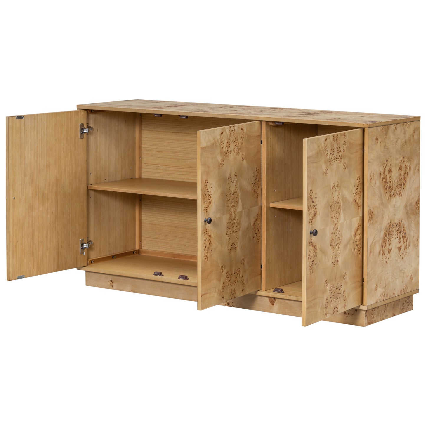 Lesia Pattern Storage Cabinet - Burly Wood