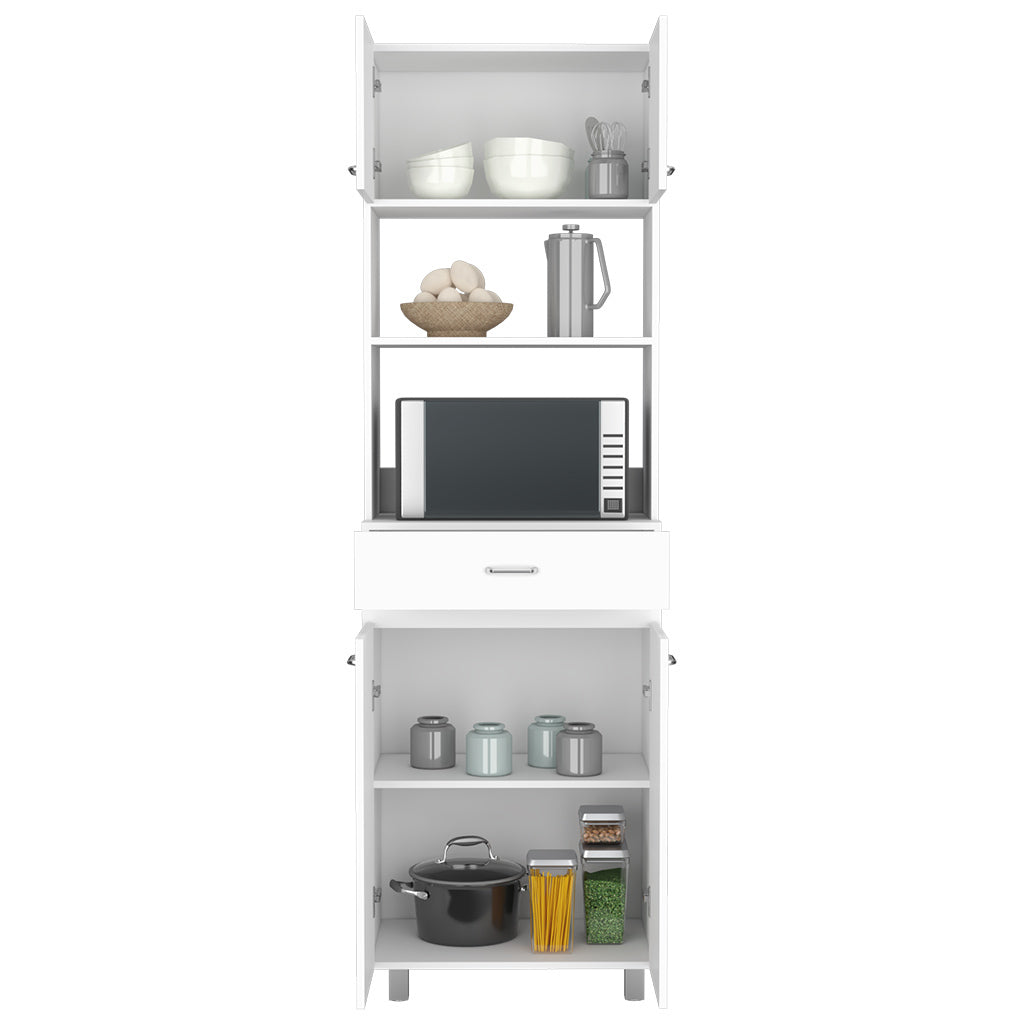 Caribe Microwave Cabinet - White