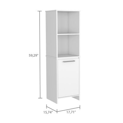 Forester 1-Shelf Pantry Cabinet - White
