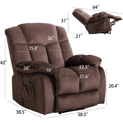 Cooper Power Lift Recliner Motion Reclining Chair - Coffee