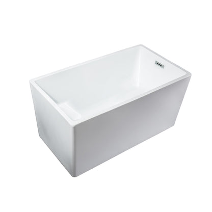 Zess  67" Solid Surface Freestanding  Bathtub  - White