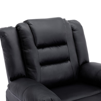 Becerra 360° Swivel Rocker Recliner - Black