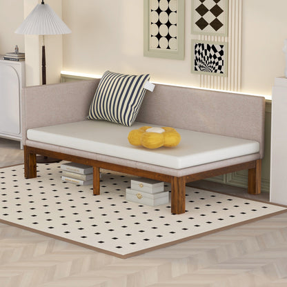 Fumo Twin Size Upholstered Daybed - Beige