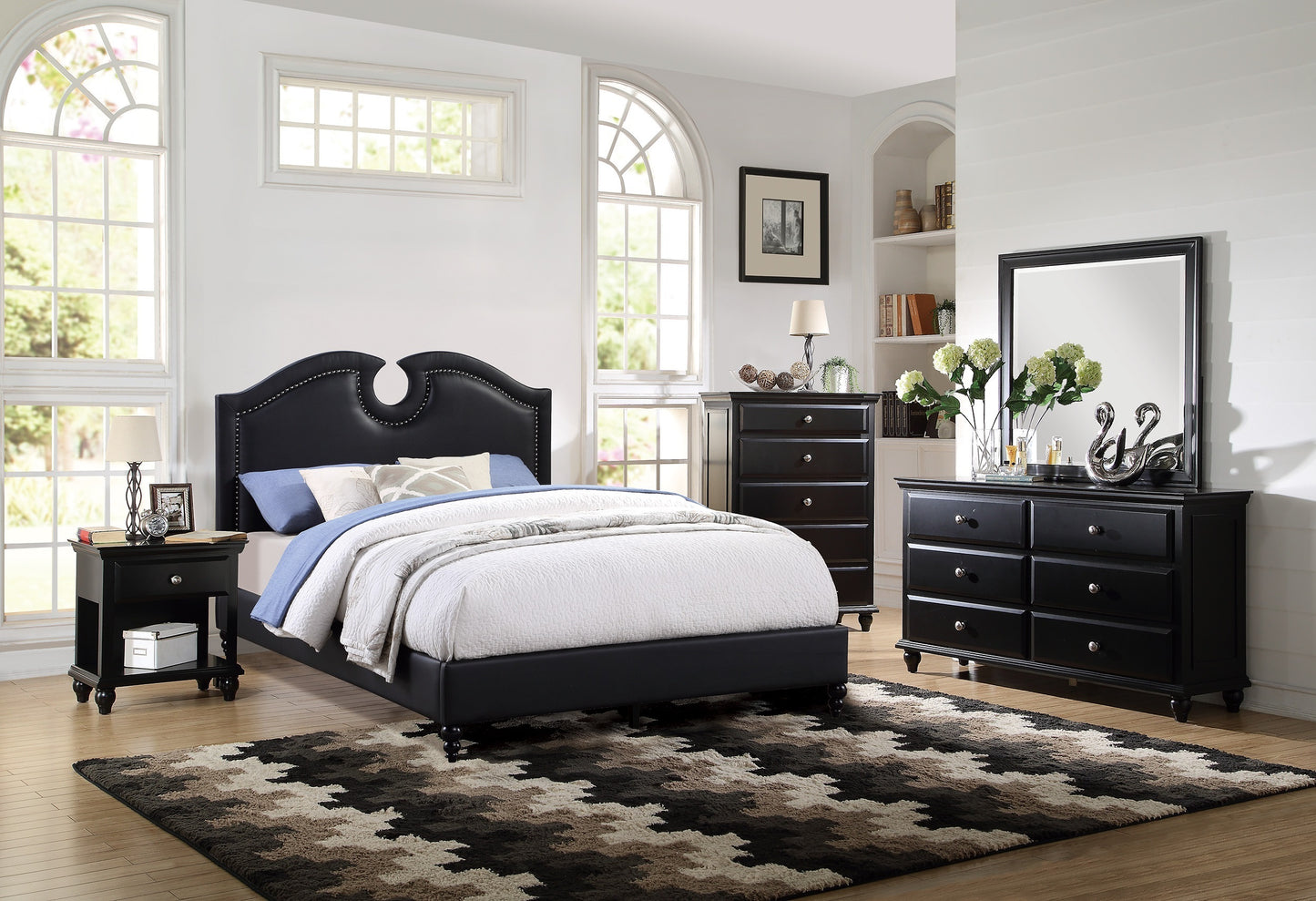 Majestic Queen Size Bed - Black