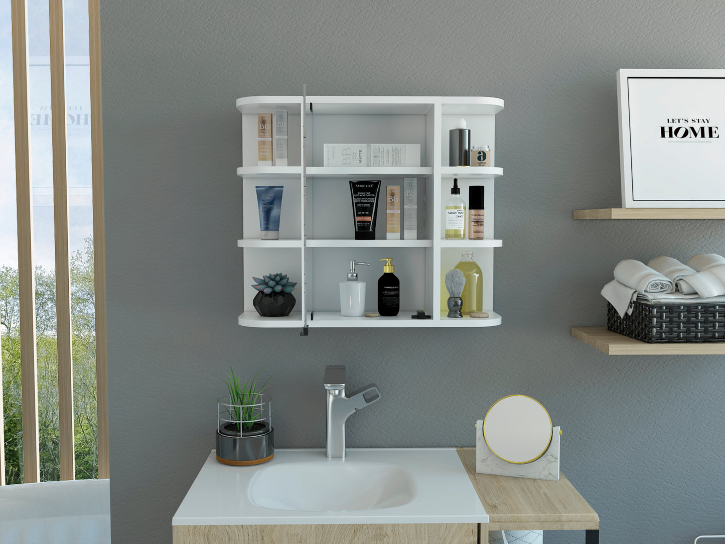 Milan Medicine Cabinet - White