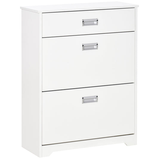 Zuko 3-Drawer Shoe Cabinet - White