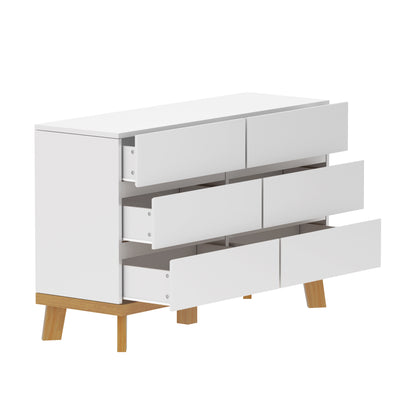 Nao 6-Drawers Storage Cabinet - White