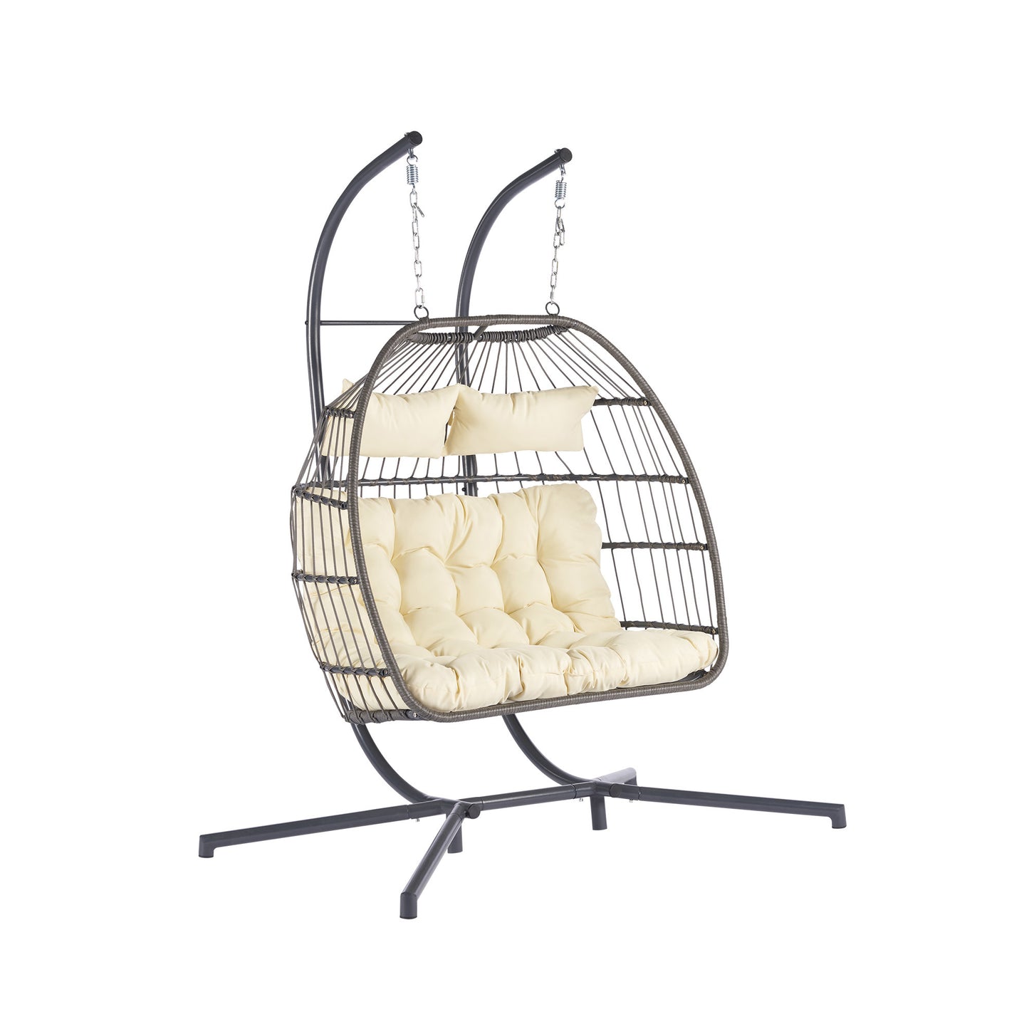 Thornton For 2 People Outdoor Rattan Hanging Chair - Beige