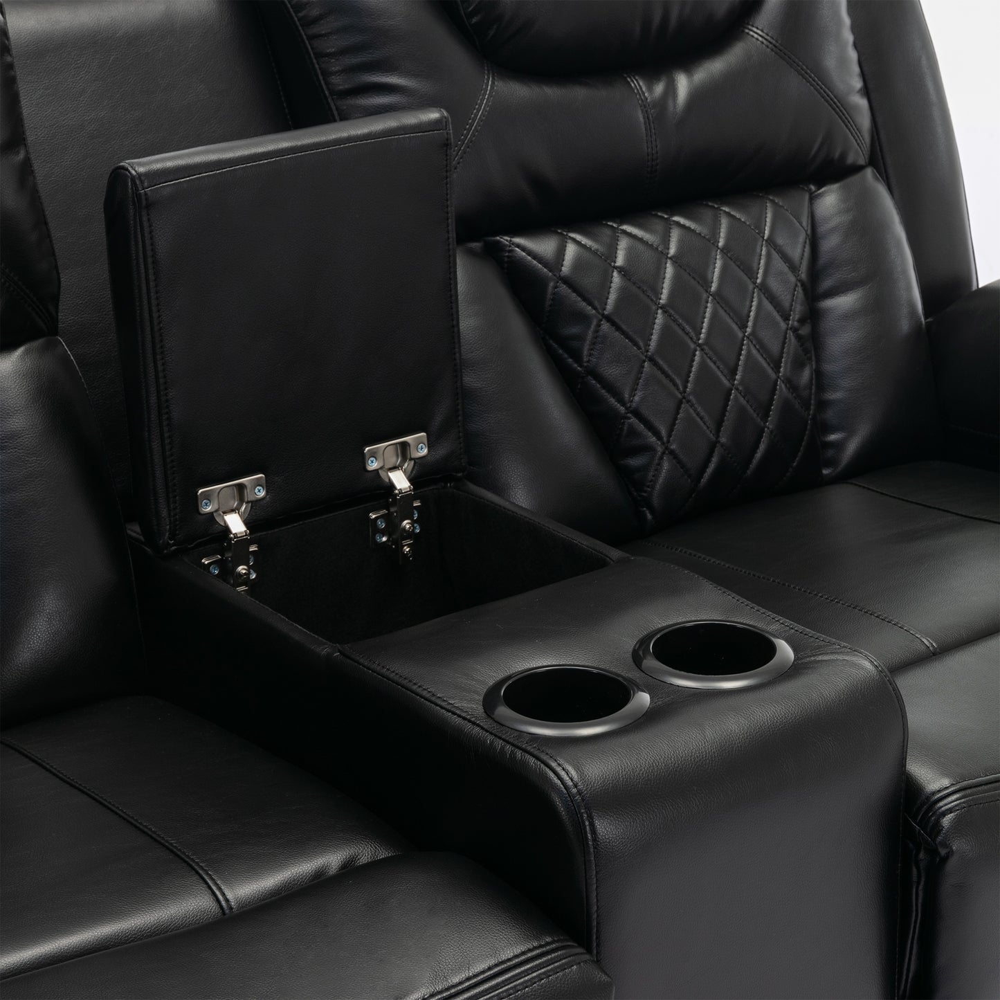 Milo 3 Pieces Recliner Sofa Sets - Black