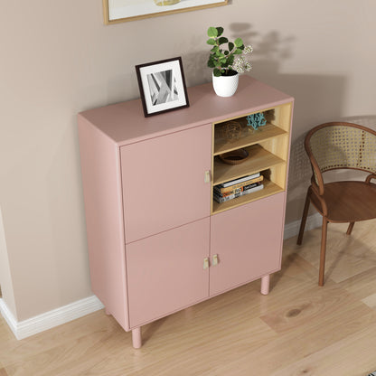 Giga Storage Wooden Cabinet - Pink