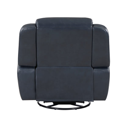 Miller Modern Swivel Glider Reclining Chair - Blue