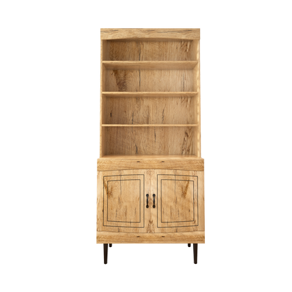 Zella Tall Storage Cabinet - Walnut