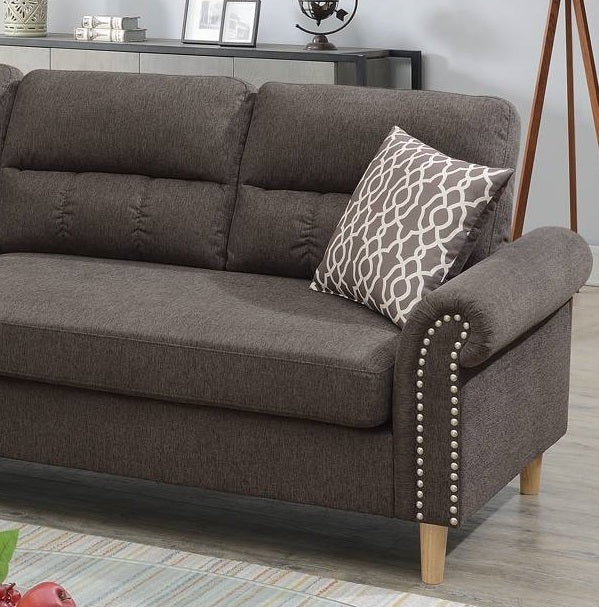 Esme Reversible Sectional Sofa Set  - Tan