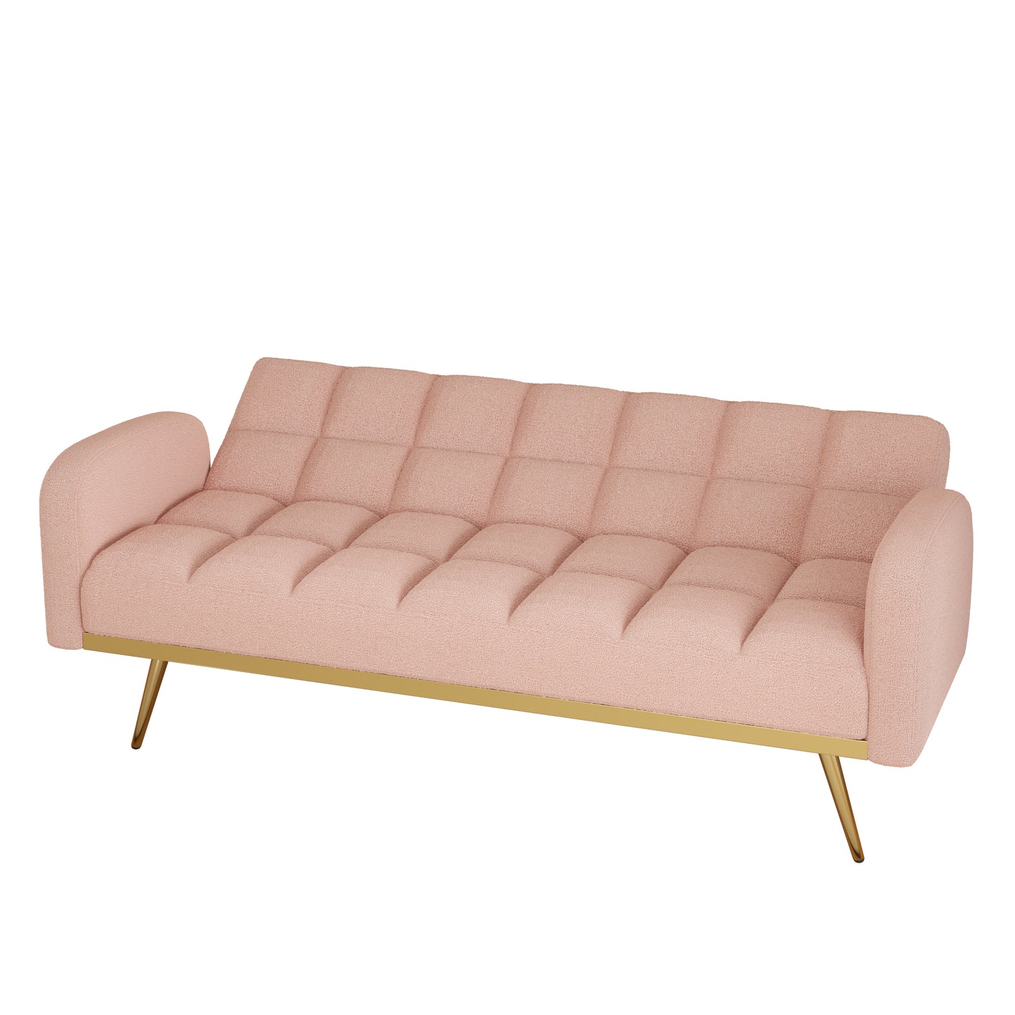 Sonic Convertible Sofa Bed- Pink