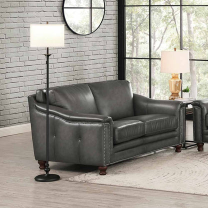 Belfast Top Grain Leather Loveseat