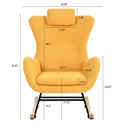 Anton Rocking Chair - Yellow