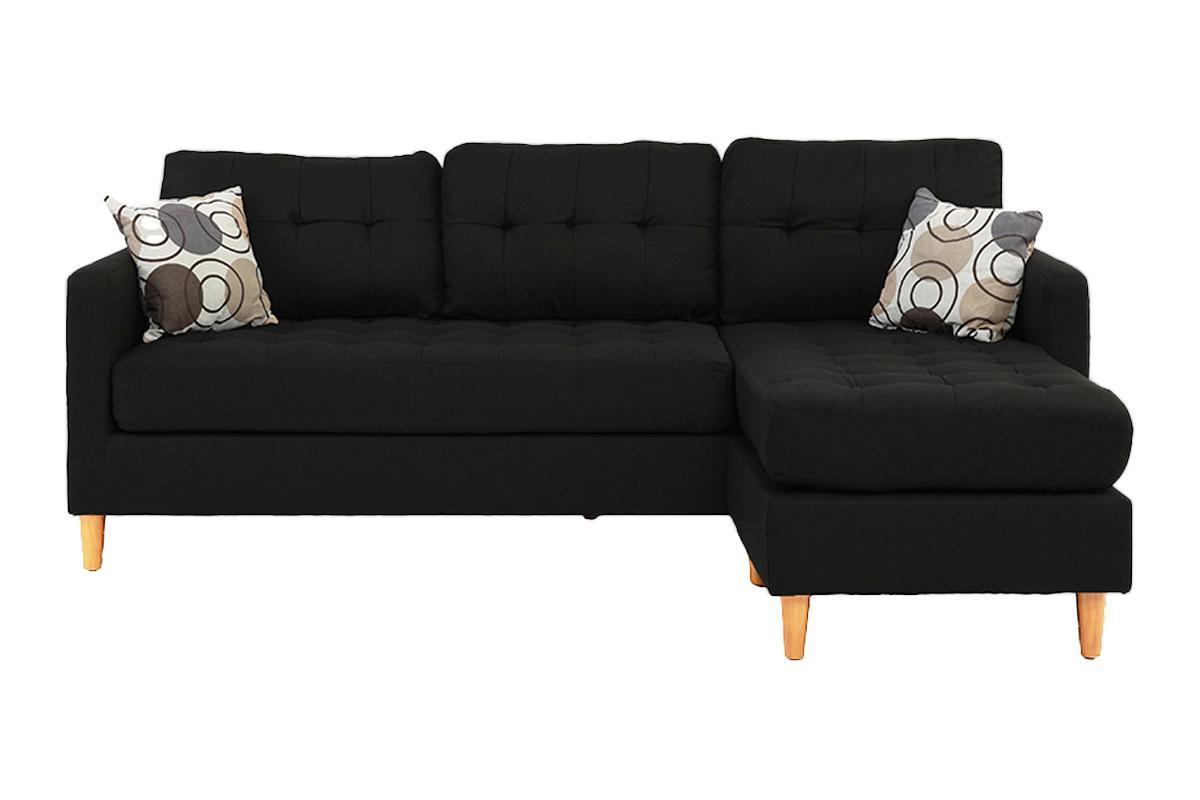 Zara Tufted Back Modular Sectionals Sofa - Black