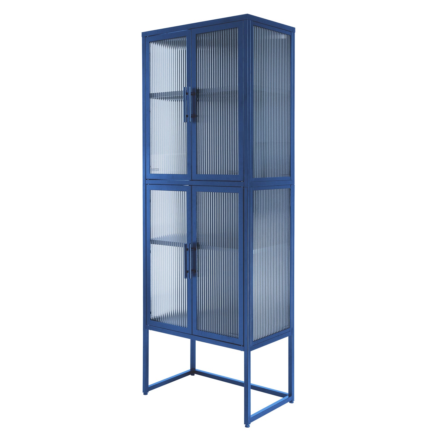 Nera II Tempered Glass Cabinet - Blue