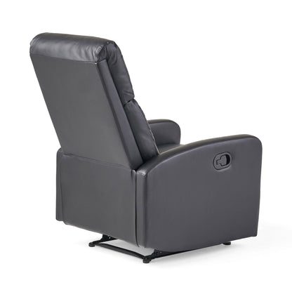 Henson Faux Leather Recliner Chair - Black