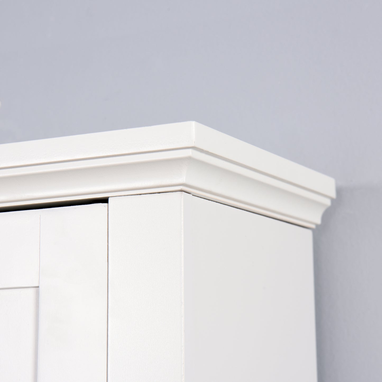 Wooden Space Saver Cabinet over Toilet - White