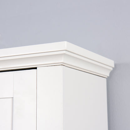 Wooden Space Saver Cabinet over Toilet - White