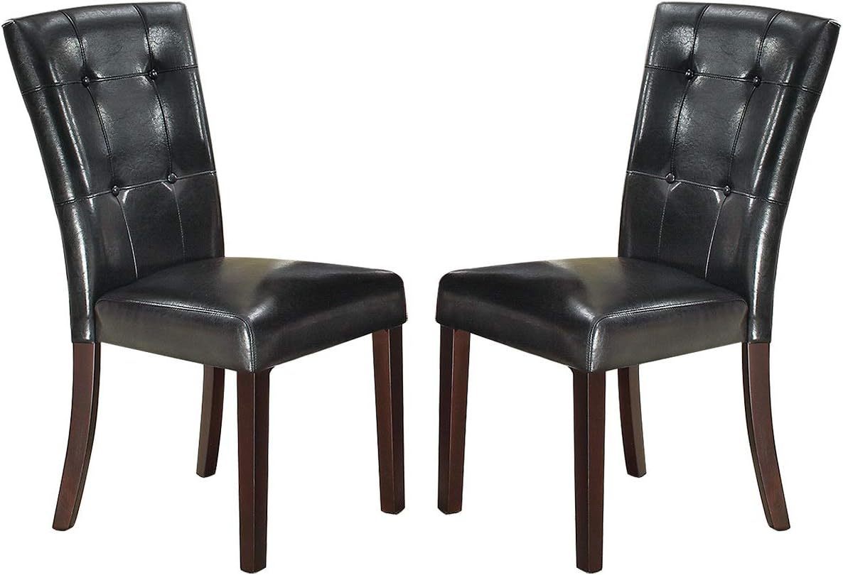 Evans Tufted Dining Chairs (Set of 2) - Black