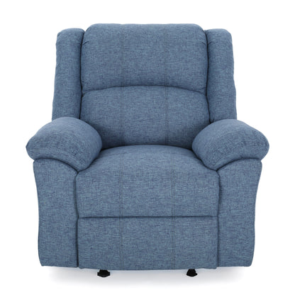 Cole Manual Recliner Chair - Navy Blue