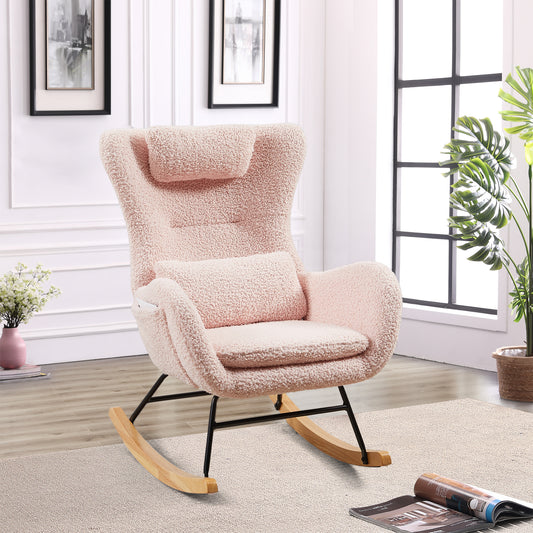 Anton II Rocking Chair - Pink