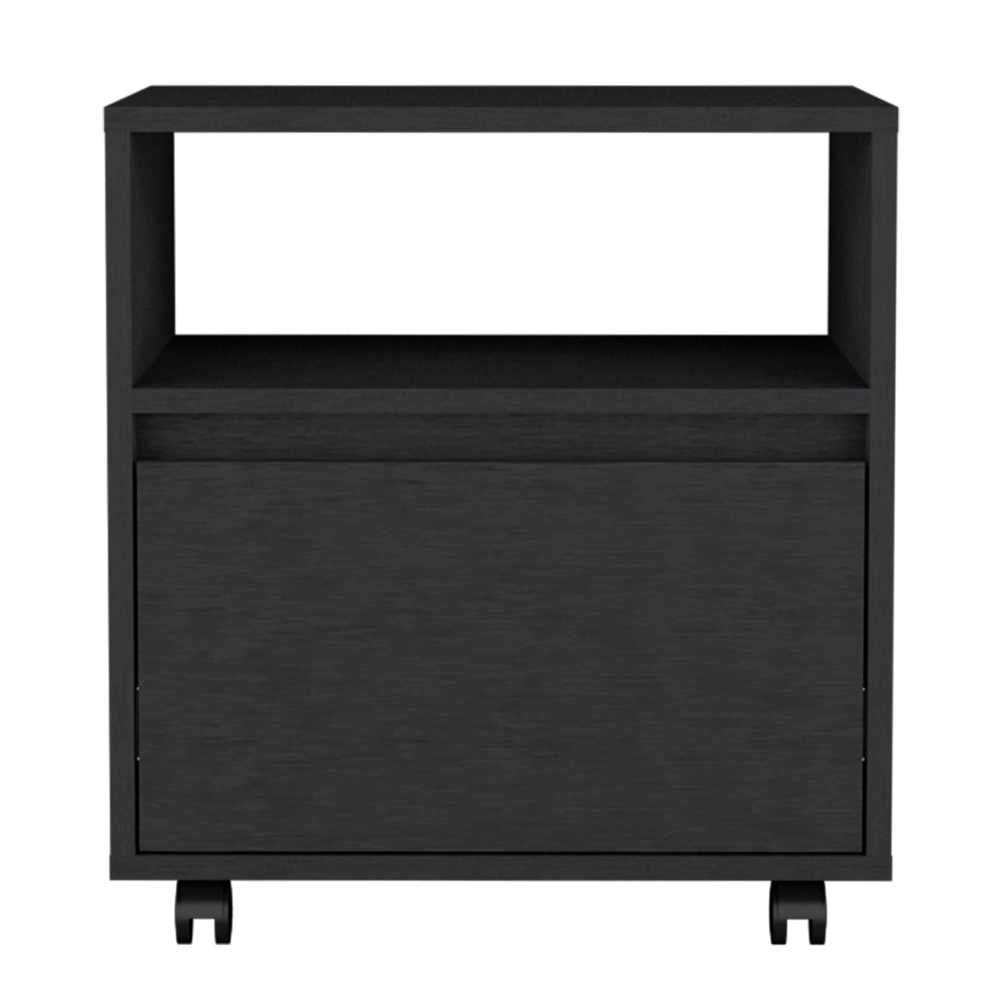 Austin Single Drawer Nightstand - Black