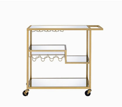 Champagne Serving Cart & Mirror