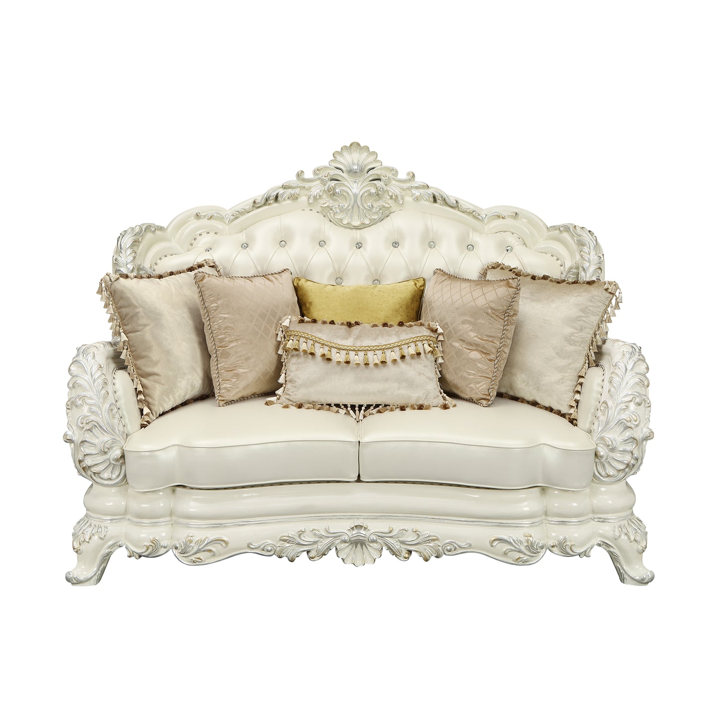 Adara Loveseat with 5 Pillows