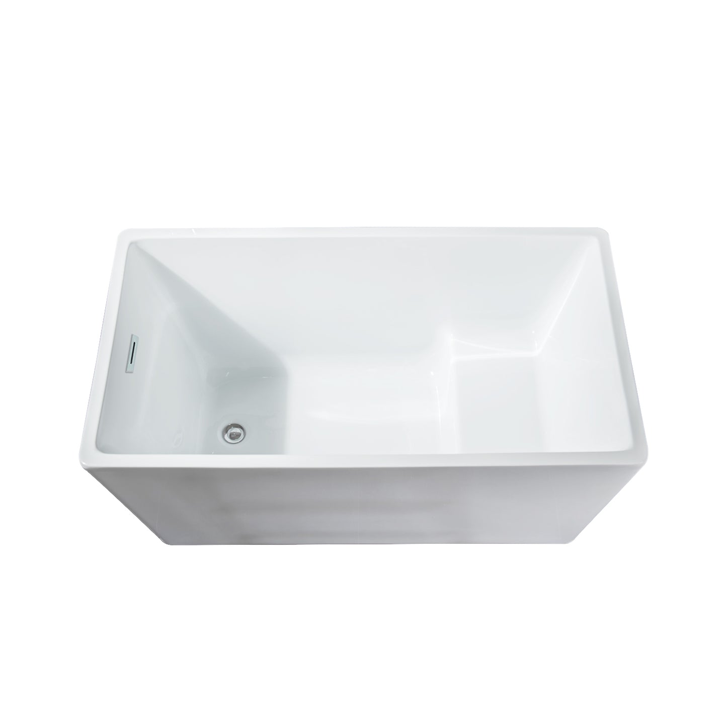 Zess  67" Solid Surface Freestanding  Bathtub  - White