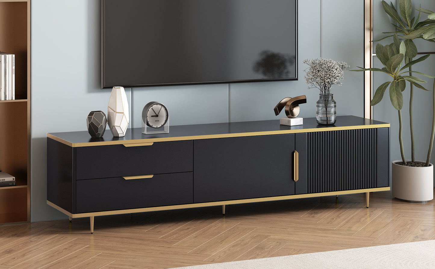 Matrix Modern TV Stand - Black