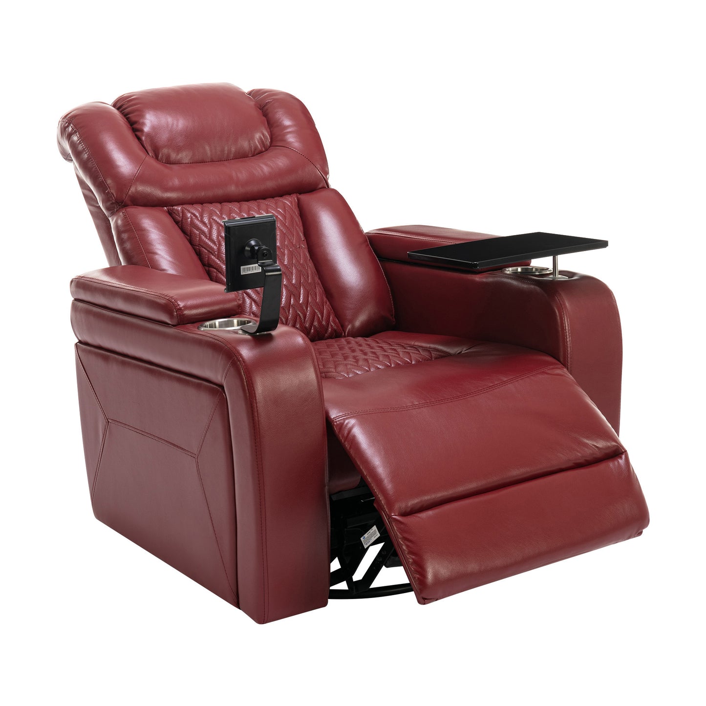 Comfort Max 270 Degree Swivel Power Recliner - Red