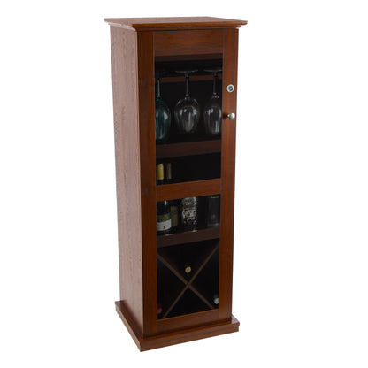 Herrin Locking Bar Cabinet - Chestnut