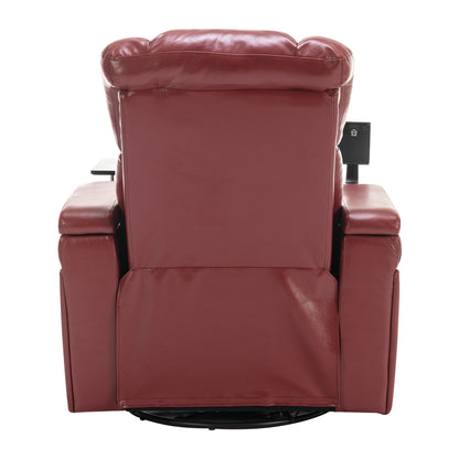 Comfort Max 270 Degree Swivel Power Recliner - Red