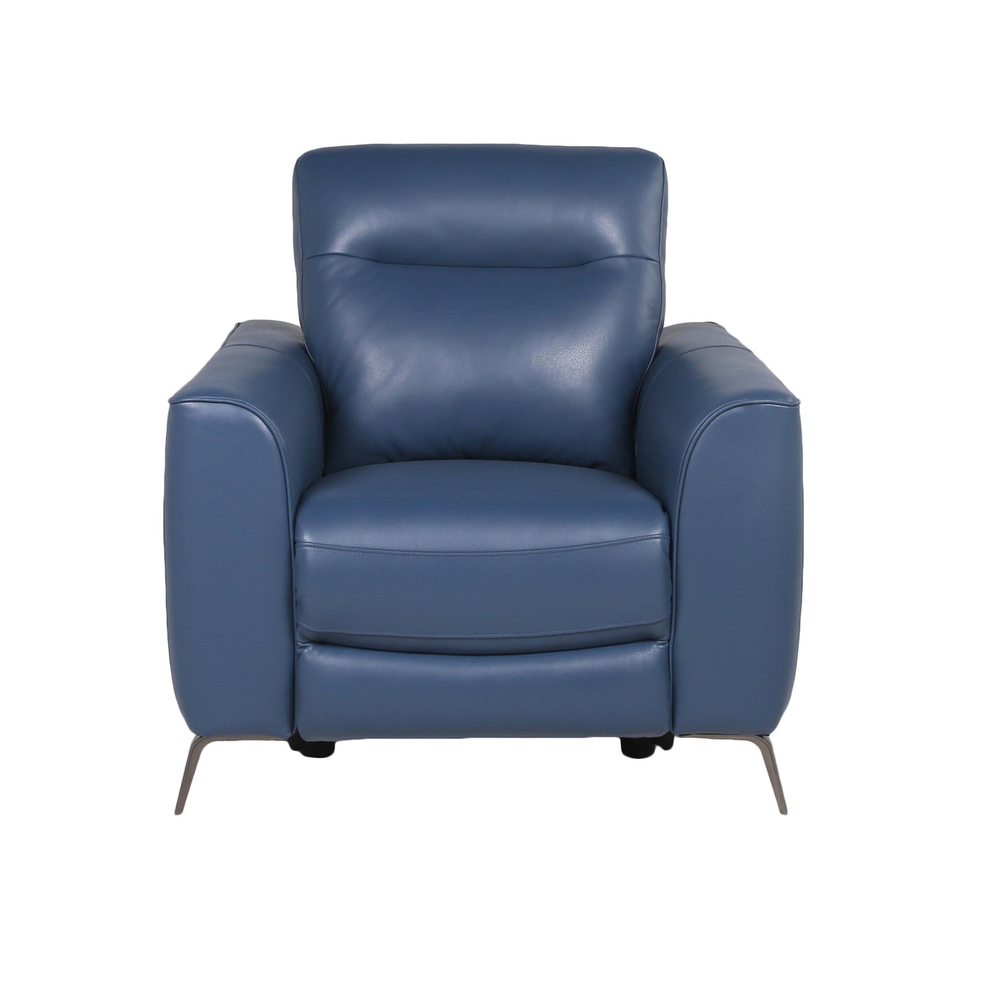 Wall B Ocean Blue Leather Reclining Chair