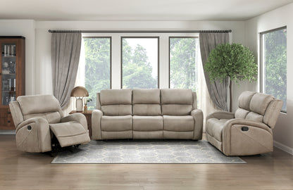 Hart Double Reclining Microfiber Loveseat - Brown